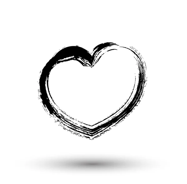 Ретро гранж серце Рамка — стоковий вектор