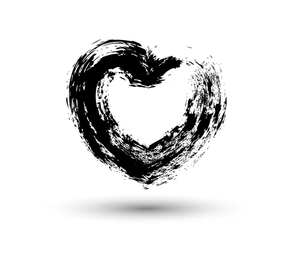 Ρετρό Grunge καρδιά πλαίσιο — Διανυσματικό Αρχείο