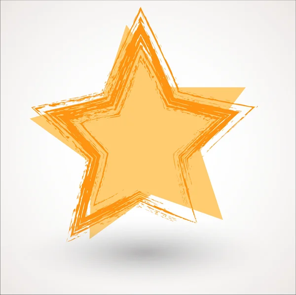 Bannière Grunge Star — Image vectorielle