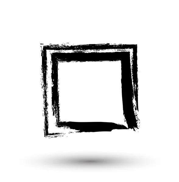 黑色 Grunge 框架横幅 — 图库矢量图片