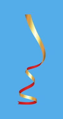 Altın Christmas şerit vektör