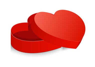 Sevgililer Hediyelik kutu vektör