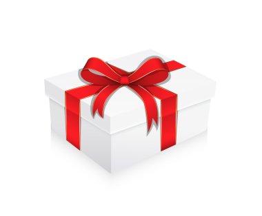 Doğum günü hediye kutusu vektör çizim