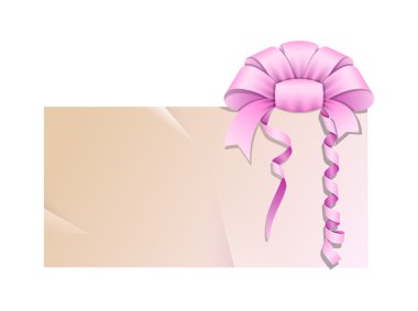 Sevgililer günü tebrik kartı şerit yay ile