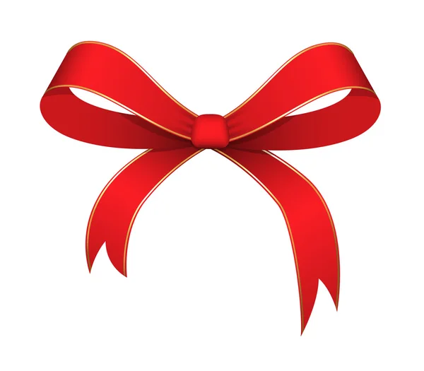 Christmas Ribbon Bow Vector — Stock Vector