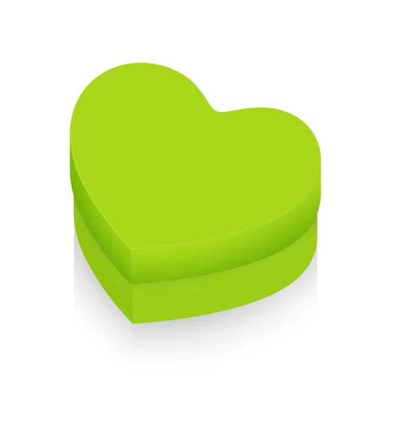Love Heart Gift Box — Stock Vector
