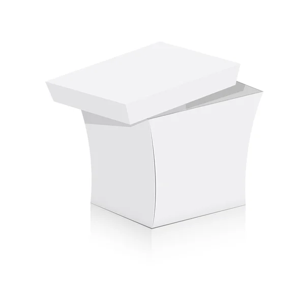 Vector caja de regalo blanco — Archivo Imágenes Vectoriales