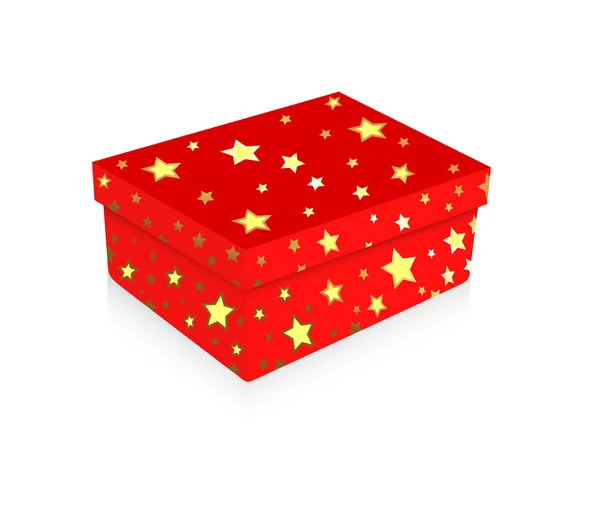 Christmas Stars Gift Box — Stock Vector