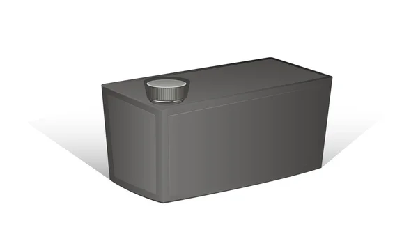 Zwarte container — Stockvector