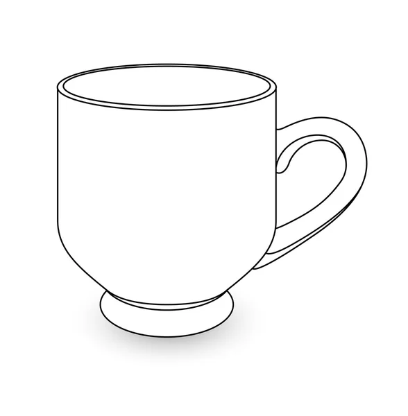 Dessin tasse — Image vectorielle