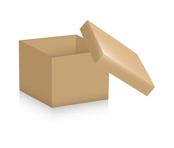 Open Gift Box Vector — Stock Vector