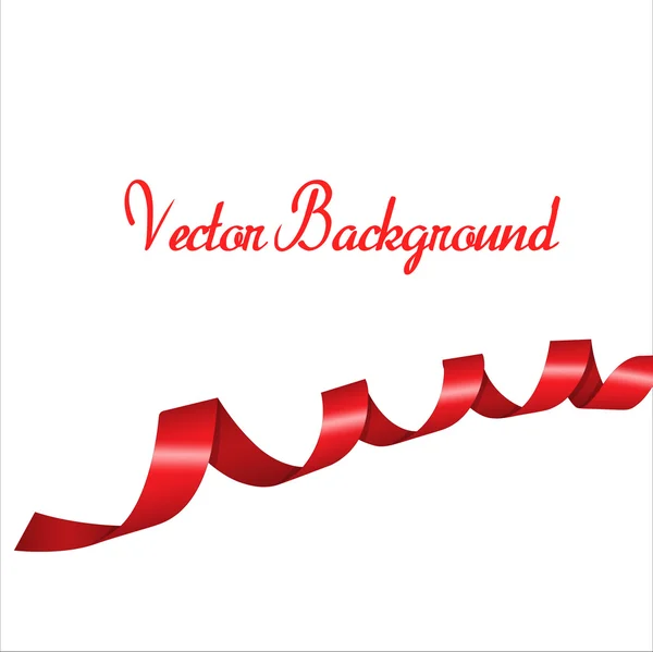 Holiday Ribbon Background — Stock Vector