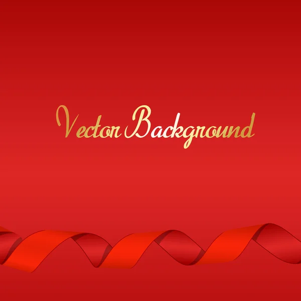Holiday Ribbon Background — Stock Vector