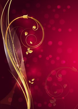 Dalgalı girdap Bokeh arka plan