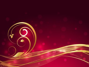 Dalgalı girdap Bokeh arka plan