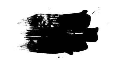 Grunge fırça darbeleri afiş şekli