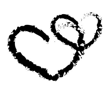 Grunge kalpler şekiller arka plan