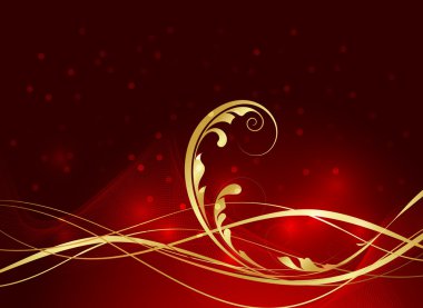 Dalgalı altın güzelleşmek arka plan parıldıyor