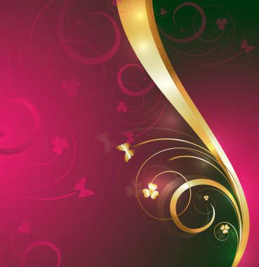 Dekor altın süs güzelleşmek arka plan