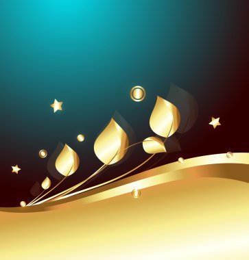 Dekor altın süs güzelleşmek arka plan