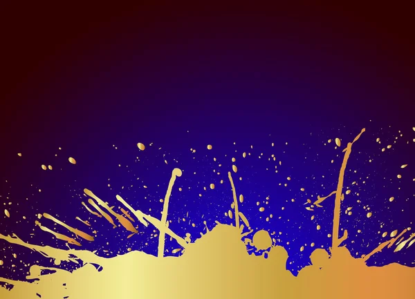 Grunge Golden Blot Fondo — Vector de stock