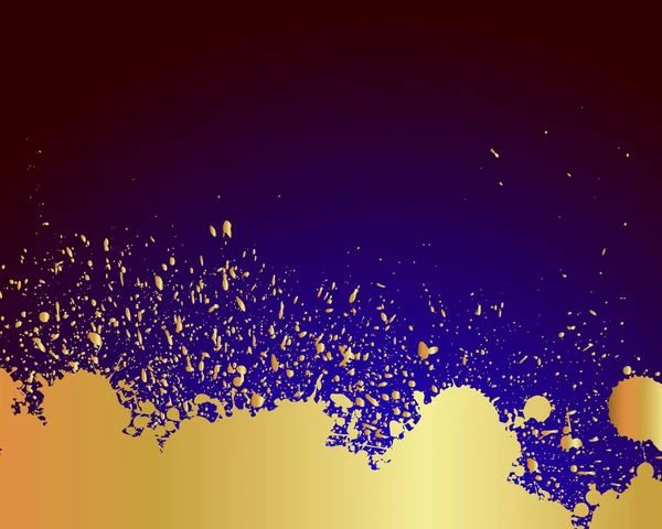 Golden Grunge Paint Background — Stock Vector