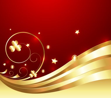 Altın süslü güzelleşmek Sparkles zemin