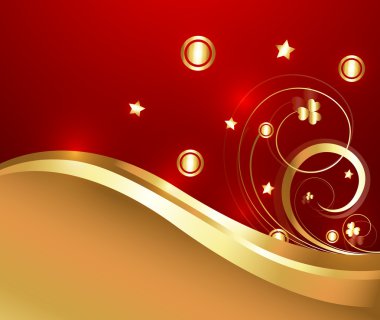 Altın süslü güzelleşmek Sparkles zemin