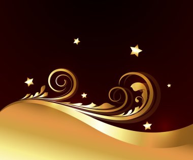 Soyut altın güzelleşmek