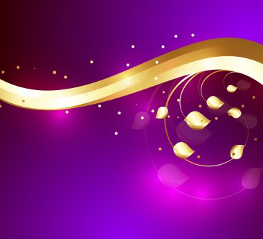 Dekor altın Flora tasarımı