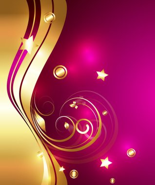 Dekor altın Flora tasarımı