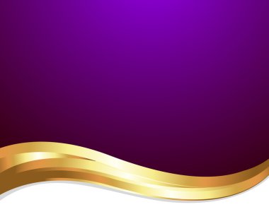 Altın dalga şenlikli şablonu