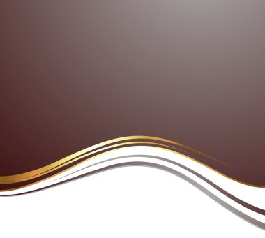 Altın dalga vektör arka plan