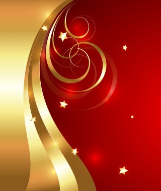 Altın dalga güzelleşmek vektör tasarımı