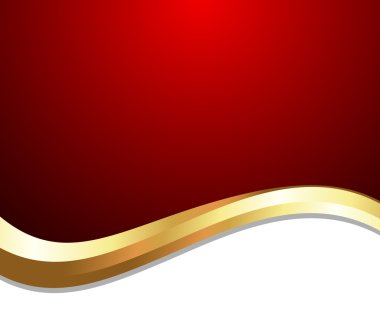 Altın dalga tasarım şablonu afiş