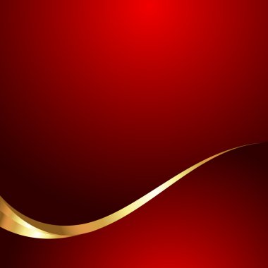 Altın dalga tasarım şablonu afiş