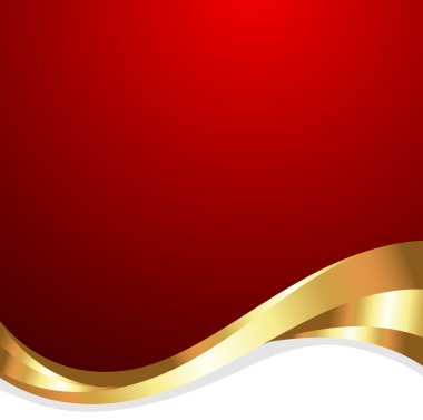 Altın dalga tasarım şablonu afiş