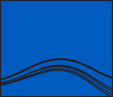 Retro dalgalı vektör afiş