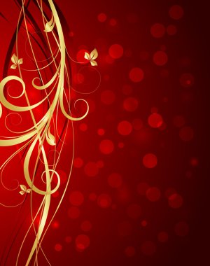 Altın girdap güzelleşmek Bokeh grafik arka plan