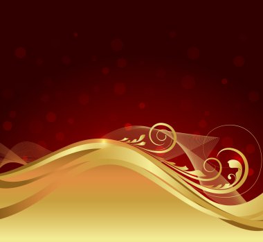 Altın çiçek Sparkles grafik tasarım