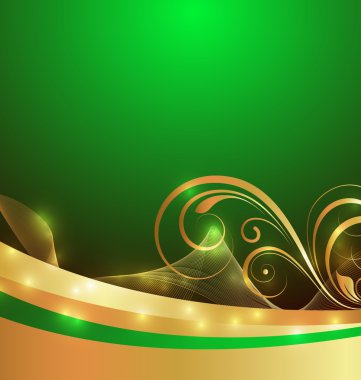 Altın Sparkles güzelleşmek arka plan