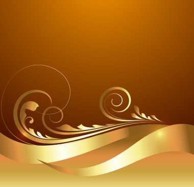 Soyut girdap Kraliyet çiçek öğe