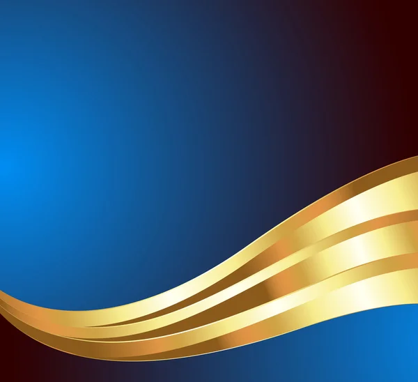 休日テンプレート デザインの黄金の波 — ストックベクタ