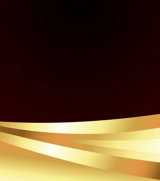 Abstract Golden Wavy Banner — Vector de stoc
