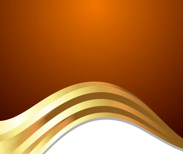 Modèle de fête de la vague d'or — Image vectorielle