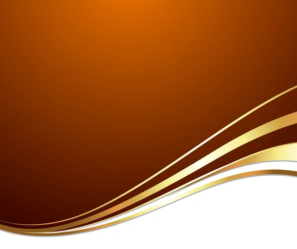 Festive Golden Wave Background — Stock Vector