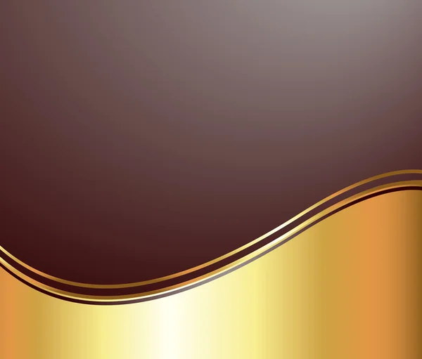 Gouden Wave Vector achtergrond — Stockvector