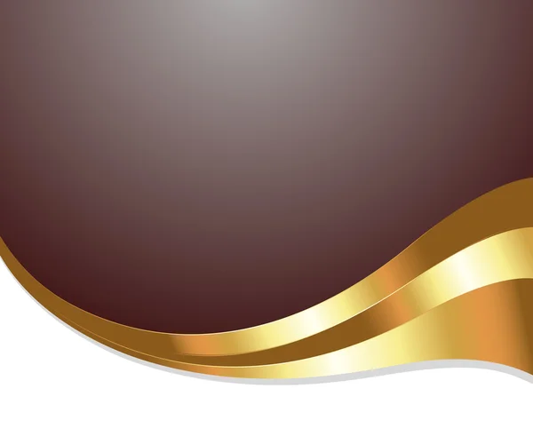 Gouden Wave Vector achtergrond — Stockvector