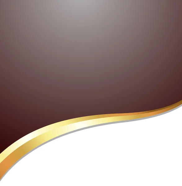 Gouden Wave Vector achtergrond — Stockvector