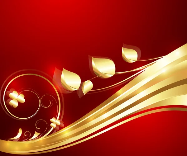 Altın dalga güzelleşmek vektör tasarımı